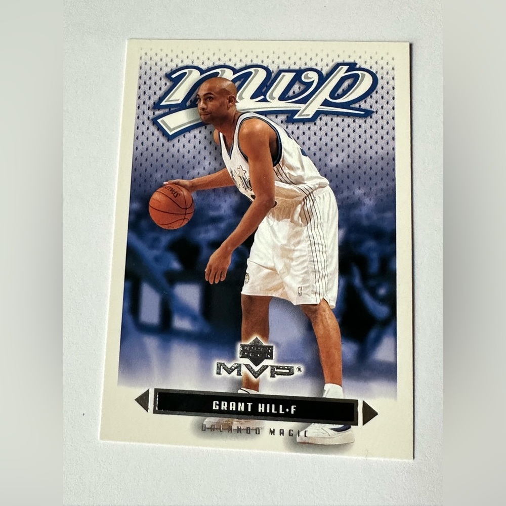 Grant Hill - Orlando Magic Upper Deck MVP Trading Card - White/Blue